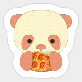 cute panda eat watermelon cartoon Sticker